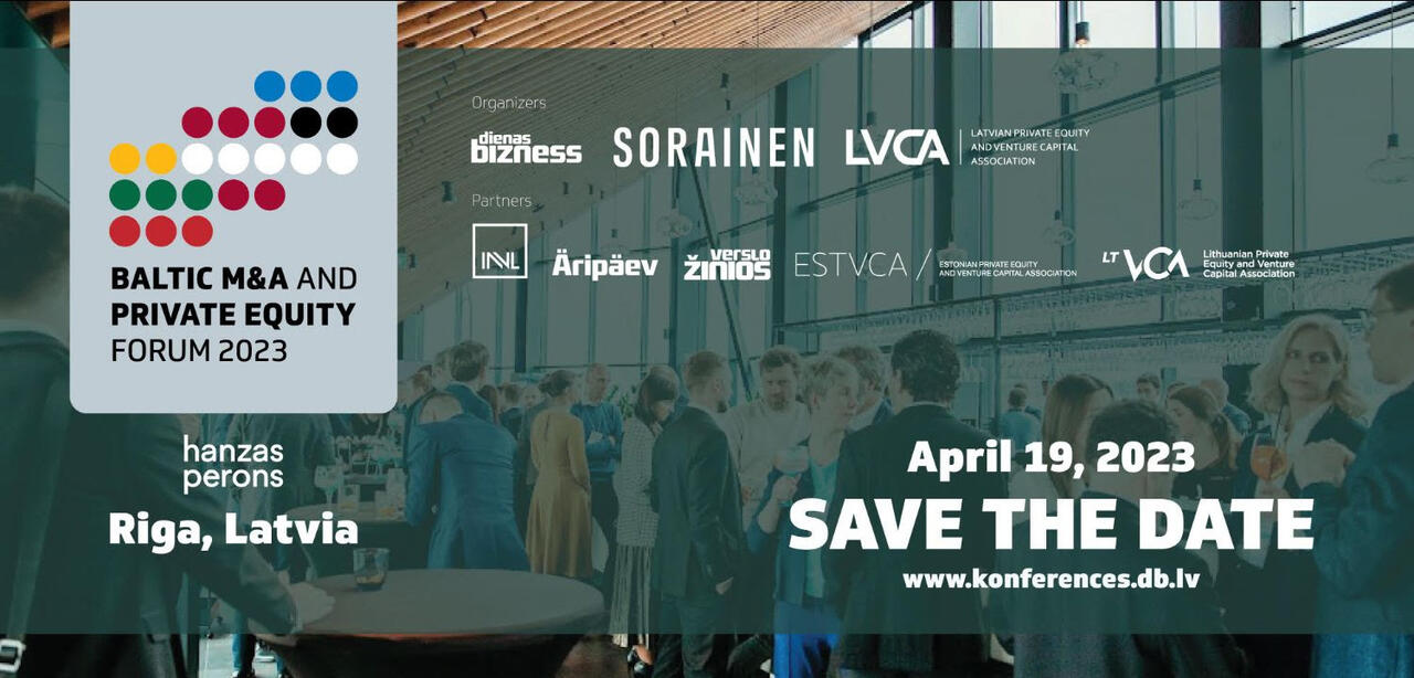 Baltic M&A and Private Equity Forum 2023 / 19 APRIL / RIGA | EstVCA